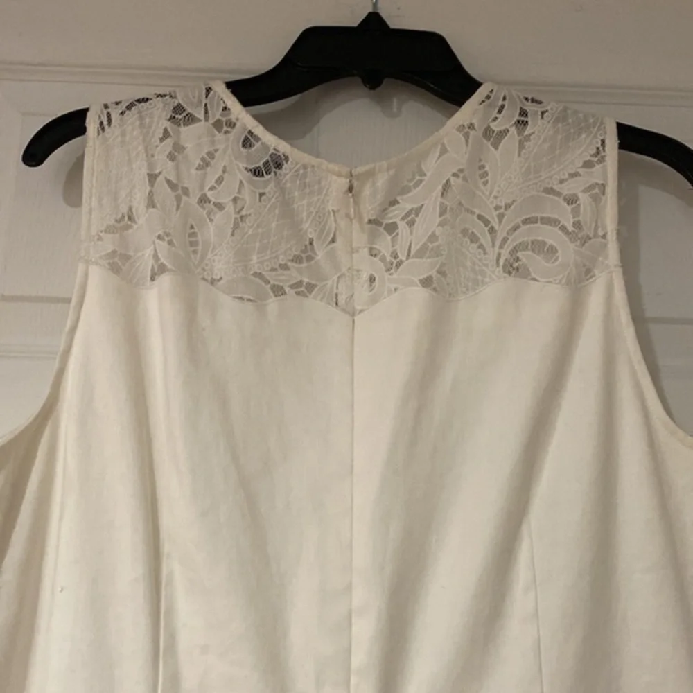 Tahari Arthur S. Levine Ivory Lace Midi Dress - Picture 7 of 8
